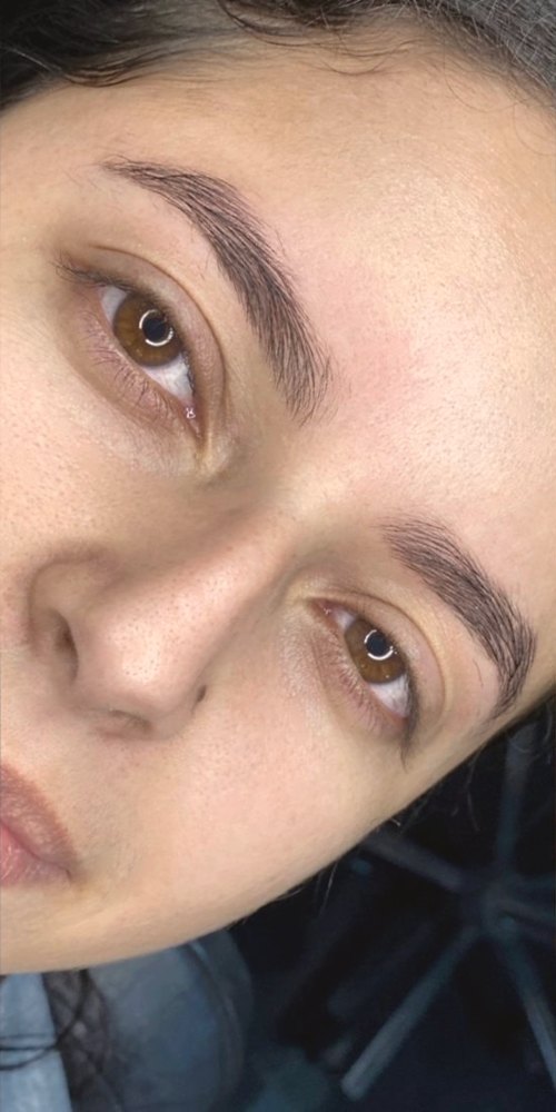 Antes do design com henna